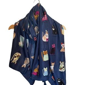 3 for 25$ New!! Cat Cartoons Print Scarf, Wrap